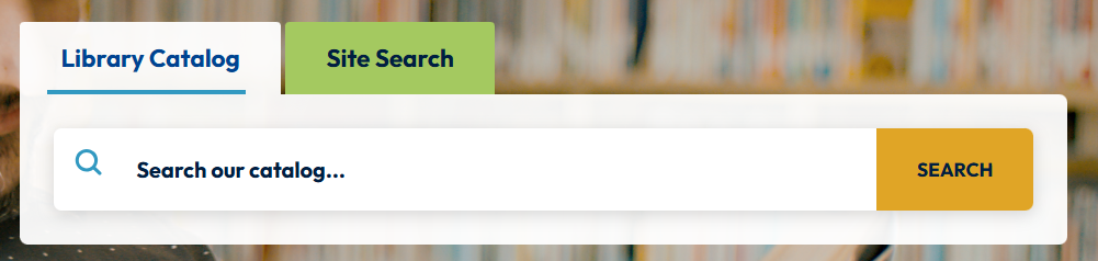 Catalog search bar